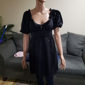Nwt black GB puff sleeve dress  S